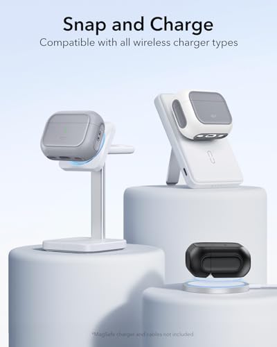 Image of ESR for AirPods Pro 3 Case, Compatible with AirPods Pro Case 3rd Generation (2025), Compatible with MagSafe, Full Drop Protection Cover with Lanyard, Gray