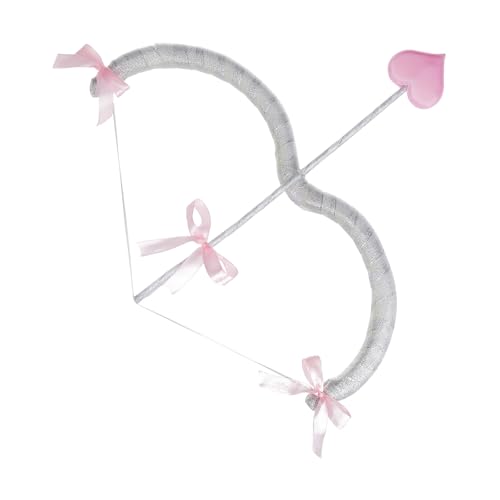 Cupid Mini Bogen und Pfeil Set Halloween Cosplay Kostüm Zubehör Cosplay Party Favor (Pink 2, Einheitsgröße) Cupid Mini Bogen und Pfeil Set Halloween Cosplay Kostüm Zubehör Cosplay Party Favor (Pink 2, Einheitsgröße)