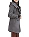 Tanming Women's Warm Double Breasted Wool Pea Coat Trench Coat Jacket with Hood (Grey-S)