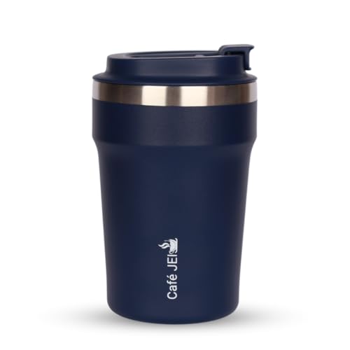 Cafe JEI 380ml Insulated Coffee Travel Mug: Leakproof Lid, Stainless Steel Thermos For Hot & Cold Drinks, Reusable Cup For Rs. 199 @ 87 %