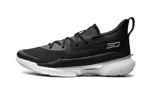 Under Armour Men's Curry 7 Basketball Shoe (Black/White/Metallic Silver, Numeric_11_Point_5) Under Armour Men's Curry 7 Basketball Shoe (Black/White/Metallic Silver, Numeric_11_Point_5)
