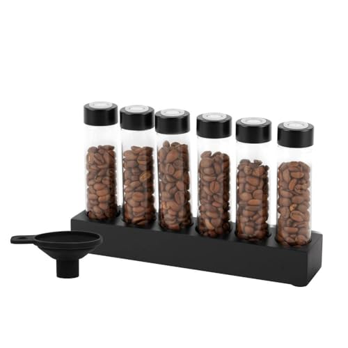 watchget Coffee Bean Container 6PCS Coffee Bean Cellars Tubes Single