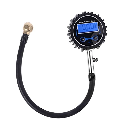 manomètre de pression des pneus, Pneu numérique à tête ronde 0-200 PSI compatible avec les vélos