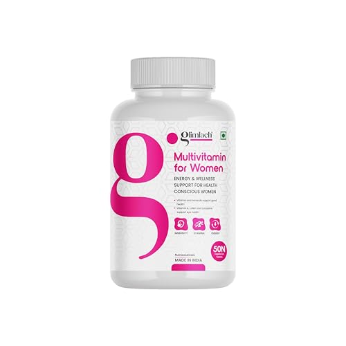 Image of GLIMLACH Multivitamins For Women, 50 Multivitamin Tablet, with Zinc, Vitamin C, Vitamin D3, Multiminerals & Enhances Energy, Stamina & Immunity