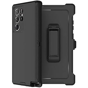 RubCase for Samsung Galaxy S22 Ultra Case with 2 Screen Protector, Heavy Duty Military Grade Full Body Shockproof Rugged…