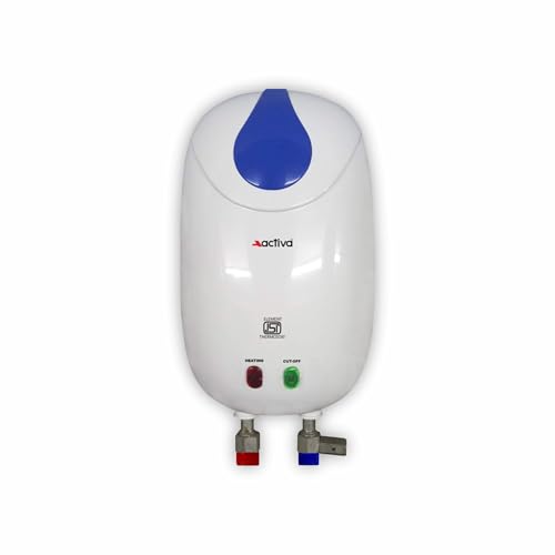 Image of ACTIVA 1 Ltr Instant 3 Kva Special Anti Rust Coated Tank Wall Mounted Geyser With Full Abs Body With 5 Year Warranty Premium (White)