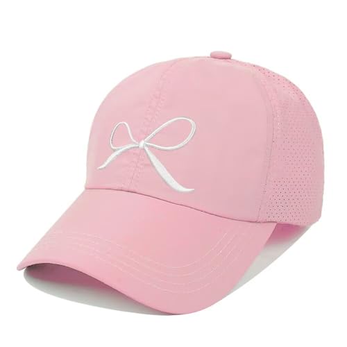Girls Criss Cross Ponytail Hat Adjustable Mesh Baseball Cap Kids Quick Dry Sports Hats for All Seasons Age 6-122