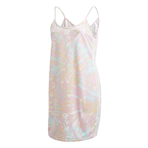 pink and white adidas dress