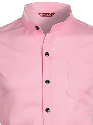 Image of Men's Slim Fit Beige Color Cotton Blend Casual Shirt