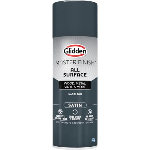 Image of Glidden Master Finish 12 oz. Satin Napoleon Interior /Exterior All Surface Spray Paint and Primer