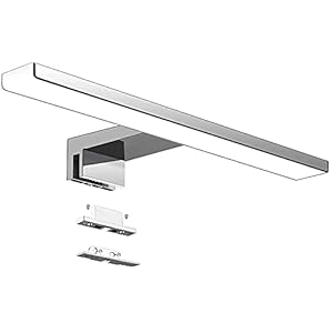 Aogled Led-spiegellamp voor de badkamer, 10 W, 820 lm, 40 cm, 230 V, 4000 K, 3-in-1 klasse II, waterdicht, IP44, geen flikkeren, badkamerlamp, wandverlichting, neutraal wit, 400 mm