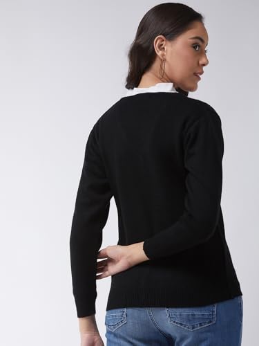 Image of Pivl Womens Winter Season V Neck Full Sleeves Sweater /Cardigan