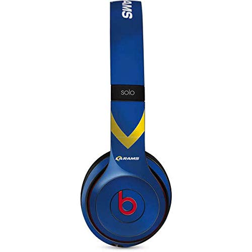 Skinit Decal Audio Skin Compatible with Beats Solo 2 Wireless - Officially Licensed NFL Los Angeles Rams Team Jersey Design