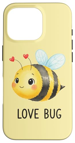 Love Bug Cute Valentines Bee �X�}�z�P�[�X iPhone 16 Pro �p