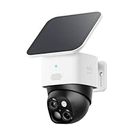 eufy Security SoloCam S340 3K telecamera pannello solare, telecamera wi-fi esterno senza fili...