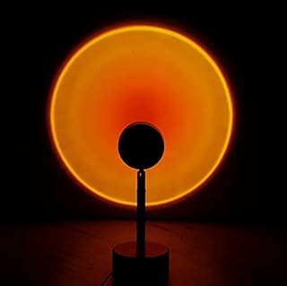 Sunset Lamp Sunset LED Projection 180 Degree Rotation USB Rainbow Projection Lamp Night Light Romantic Projector for Home ...