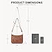 BOSTANTEN Crossbody Purses for Women Vegan Leather Shoulder Handbags Hobo Bag with Detachable Strap for Daily Travel & Work