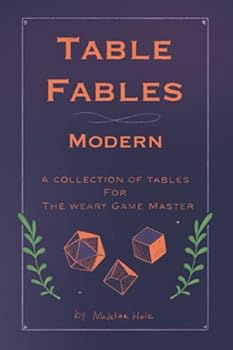 Paperback Table Fables Modern: A collection of tables for the weary game master Book