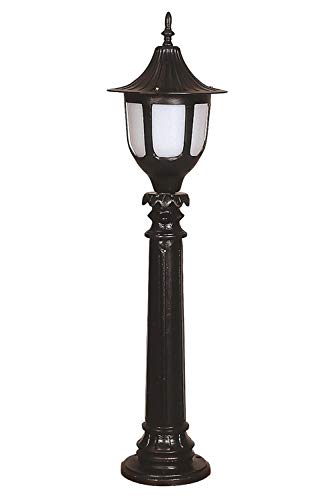 AVONNI BSU-68059-BSY-OP Black Electrostatic Powder Coating Outdoor Lighting, E27, Aluminium, Polycarbon Glass, 24cm