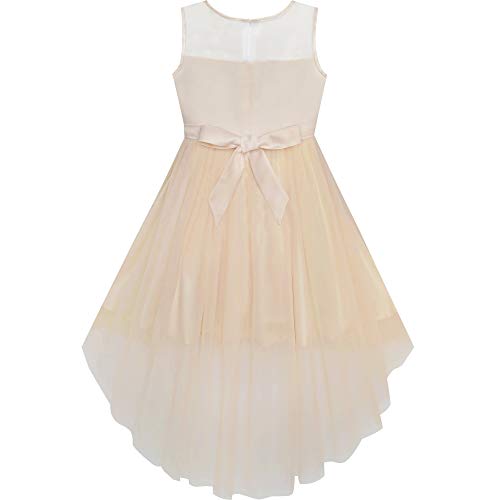 Sunny Fashion Girls Dress Black Hi-Low Magic Wand Princess Crown Dress Up2