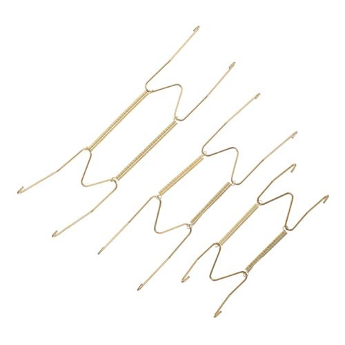 ULTECHNOVO 1 Juego Gancho De Pared Manos Colgadores De Placa De Metal Colgador De Placa De Alambre Ganchos Para Colgar En La Pared Perchas Soportes De Placas Verticales Planchar Dorado