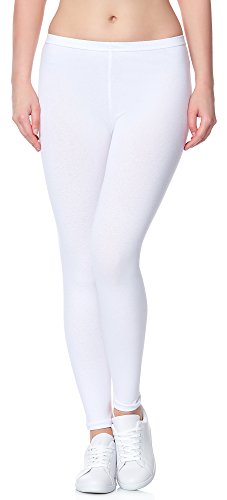 Ladeheid Leggins Pantalones Largos Ropa Deportiva Mujer LAMA02 (Blanco11, 4XL/5XL)
