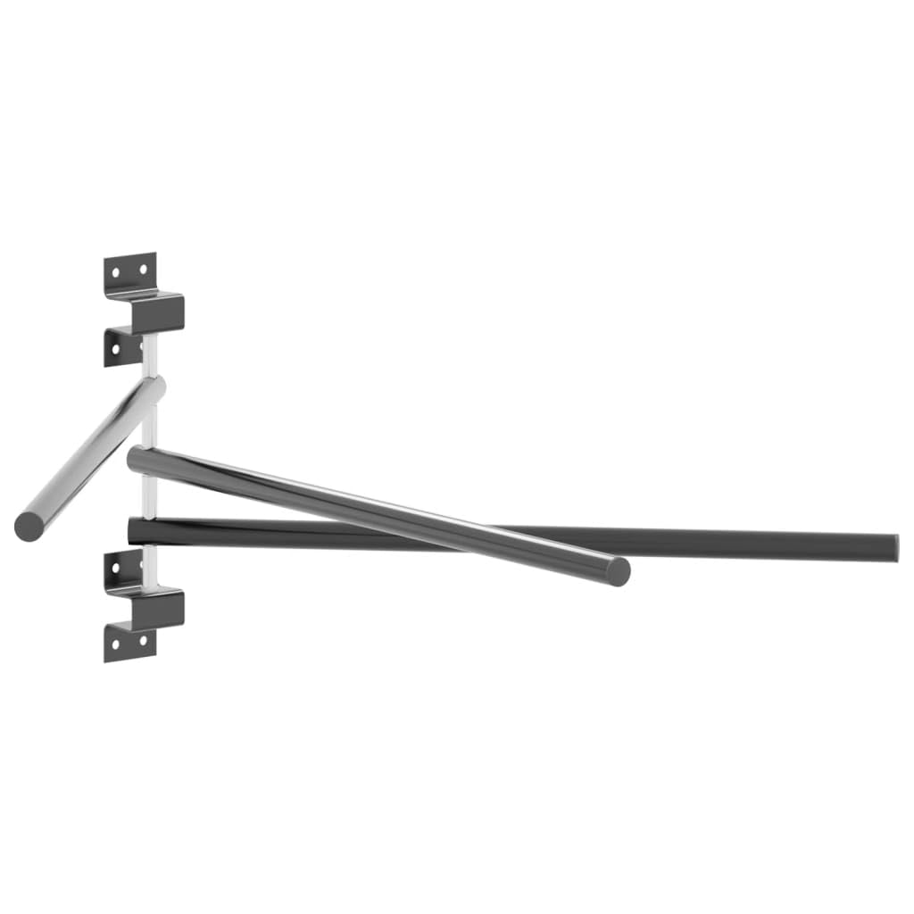 Mangloder - Supporto da parete per sella a 3 bracci, in ferro nero, supporto da parete per sella per cavalli, organizer, robusto, versatile per stalla, garage, fienile