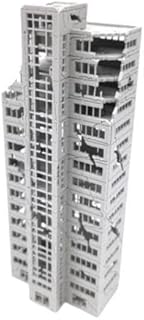 1/300 Scale Battle Destroyed Buildings in a Mini City Scene (H)