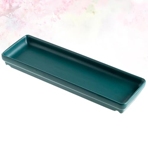 Plato cerámico rectangular largo para sushi y snacks miniatura 5
