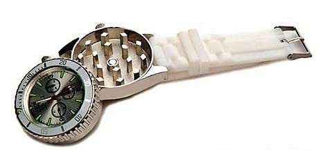 Stash Watch Grinder Real Size Real Grinder *** Six Colors Available *** (White)