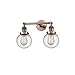 Innovations 208-AC-G204-6 2 Light Bathroom Fixture, Antique Copper