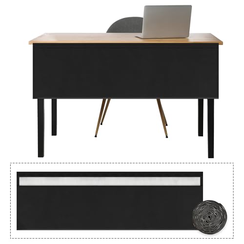 EcoBrisa 48' Under Desk Privacy Panel with Cable Management Organizer Sleeve Self-Adhesive Modesty...