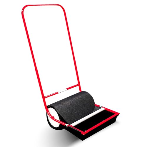 X-Large Sticker Burr Roller Remover Yard Tool Wide for Easy Yard Cleanup | Push Model 2.0 for Burr & Sticker Removal | Effortless Goat Head Roller and Picker | 18" | Made in USA )Extra Wide)