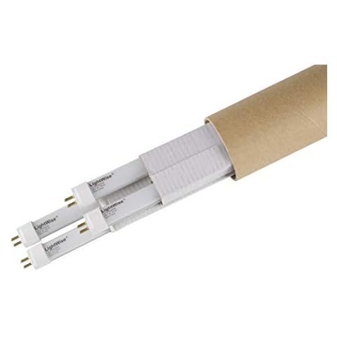 SunBESTer 4Ft T5 28W LED Tube 5000K White 5000 Lumen Replace 54W Fluorescent T5HO Lamps Directly Work with Previous Ballast pack of 4 Cover