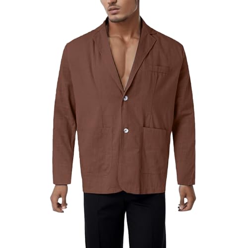 Men's Elegant Casual Prom Tuxedo Blazer Plaid Sport Coat, Business Classic Fit Two Button Lightweight Formal Suit Jacket2