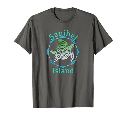 Sanibel Island T-Shirt Vintage Tribal Turtle Gift TShirt T-Shirt