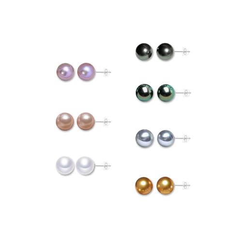 7 Pairs Pearl Earrings 925 Sterling Silver Pearl Stud Earrings Studs For Christmas Women Gifts Hypoallergenic Week Earrings2