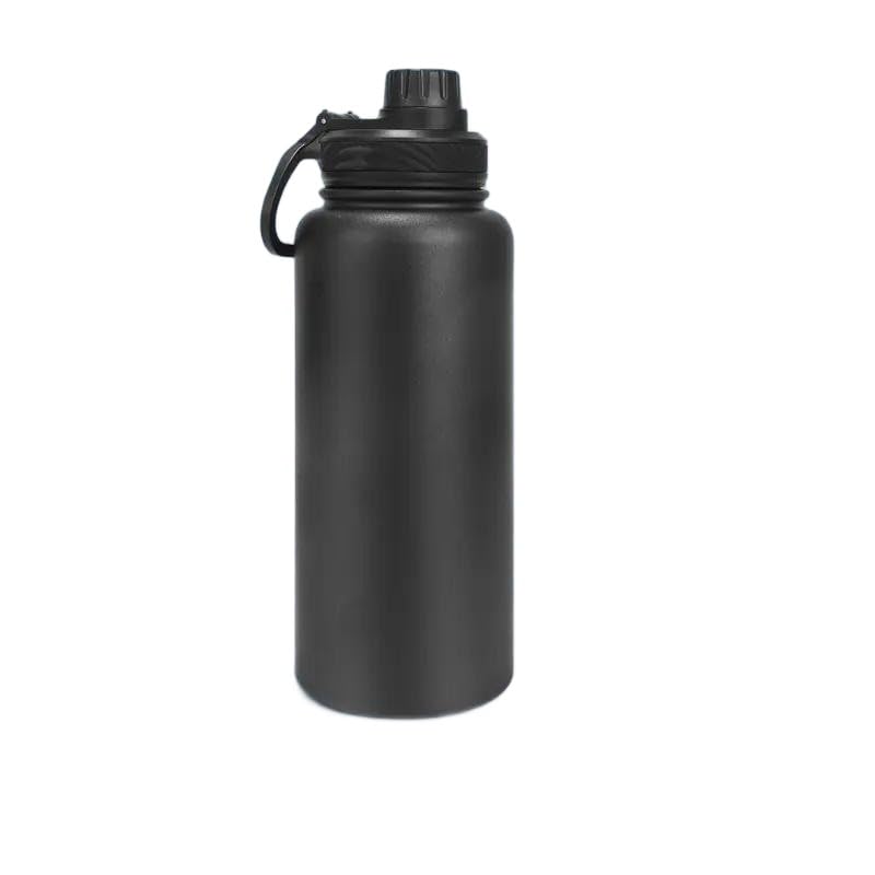 24 oz Insulated Water Bottle with Handle 304 Stainless Steel Water Bottles with Wide Mouth Double Wall Vacuum