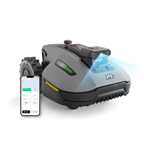 Mammotion YUKA mini Vision Mähroboter ohne Begrenzungskabel, Kein RTK, Empf. 700 m², Triple-Cam AI Vision Navigation Rasenmäher Roboter, Automatische Kartierung&Hindernisvermeidung, App-Steuerung