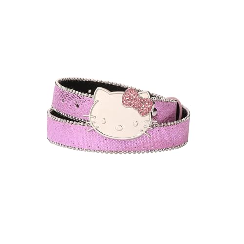 1 PCS Women's Cat Buckle Belt Decoration with Denim Skirt
