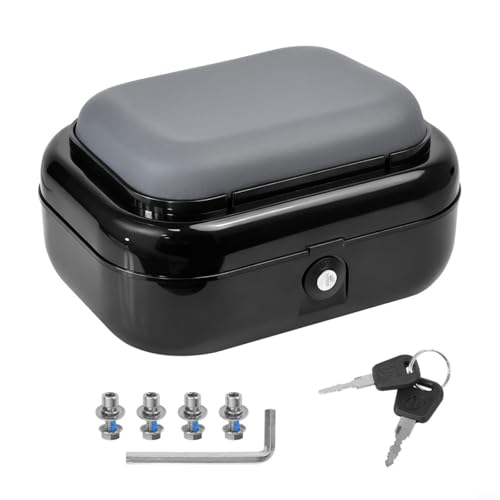 ZiStarlilife Cojín para asiento trasero de scooter eléctrico con almacenamiento de 27 x 205 x 16 cm, ABS negro, para Kukirin y para KUGOO M5/M5 Pro, ideal para adultos y niños al aire libre
