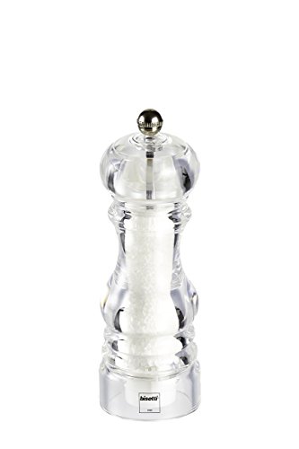 Bisetti 6445 Macinasale, Acrilico, Trasparente, 6 x 6 x 17.5 cm