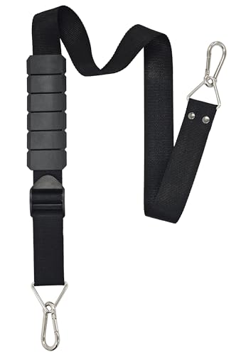 Heavy Duty Shoulder Strap Supports Weight up to 100 lbs Adjustable 48 to 74 Multi-Purpose Shoulder Belt with Metal Carabiners for Moving Straps & Replacement for Bags and Luggages