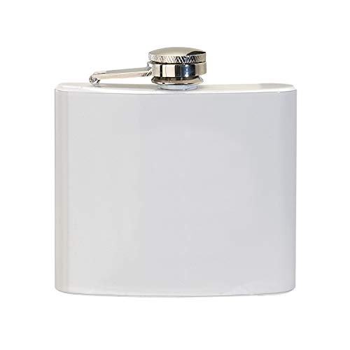 Thirsty Rhino Minum Stainless Steel Hip Flask, 5 oz, White (Set of 1)