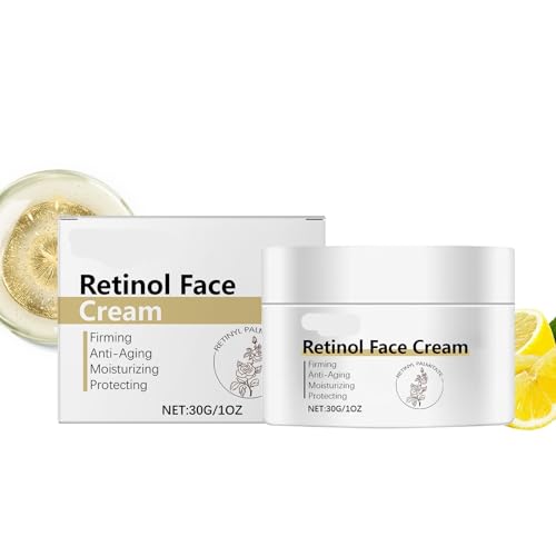 レチノール保湿クリーム - 昼夜兼用で、明るくしわを減らし、保湿効果のあるコラーゲン配合 | 肌のハリと輪郭を整えます(1PCs)