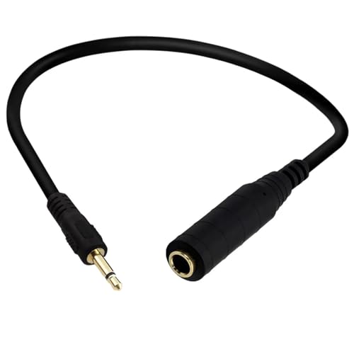 Cable de audio Jack 3.5mm a 6.35mm 0.3m miniatura 1