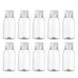UPKOCH Leere Milchflaschen Plastik Wasserflaschen: 15 Stücke Saftflaschen Kunststoffflaschen Transparente Plastikflasche zum Befüllen für Milch Saft Smoothie Getränken 100ml