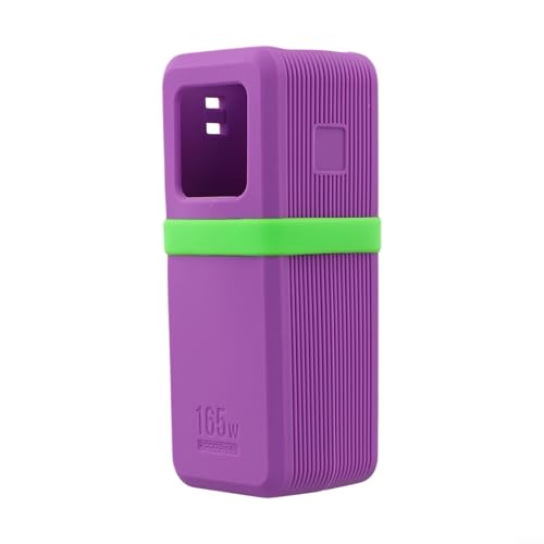 CashMuch Funda de silicona para UGREEN Nexode Power Bank 20000mAh 165W, cubierta suave antiarañazos con puerto, esencial para viajes (morado)