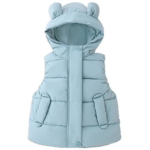 JELEUON Baby Boys Girls Spring Autumn Winter Puffer Vest Lightweight Sleeveless Zipper Jacket Down Vest Coat 130