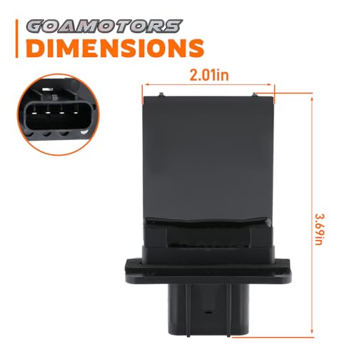Image of GoaMotors HVAC Blower Motor Resistor 3F2Z-18591-AA for Ford Expedition, Escape, F150 /F250 /F350 Super Duty, Mustang, Blower Motor Resistor for Lincoln Mark LT, Mercury Mariner, Montego,Monterey